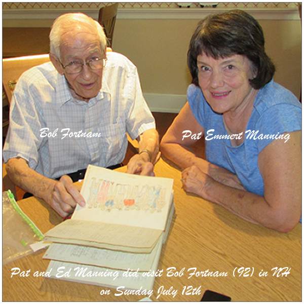 Bob Fortnam (92) - with Pat Emmert Manning - 12 Jul 2015, NH